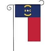 North Carolina Flag Small North Carolina State Garden Flags for Yard Patio Porch Outdoor Decorations