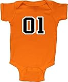 Dukes of Hazzard 01 General Lee Baby Infant Romper Onesie (6 Months)