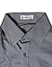 H2H Mens Wrinkle Free Slim Fit Shirt with Solid Long Sleeve GRAY,US M (Asia L)