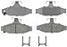 ACDelco Silver 14D413MH (19286031) Semi-Metallic Rear Disc Brake Pad Set with Hardware