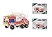 Lightahead Assembly Metal Fire Truck Model Kits Toy Fire Engine to Assemble Puzzles Set for Kids, 239 pcs metal blocks