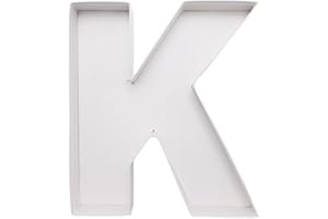 WENPACK 8" Small Fillable Cardboard Letter Shaped Paper Mache Cutouts Candy Tray Food Container(K)