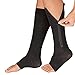 2 Pairs Compression Socks Toe Open Leg Support Stocking, Black, Size No Size