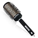 Round Hair Brush for Blow Drying and Styling - Ceramic Tourmaline Thermal Barrel for Straightening and Curling for Smooth, Frizz-Free, Healthy Hair - 2 Inch