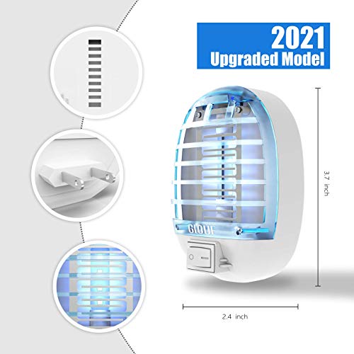 GLOUE Indoor Bug Zapper, Mosquito Killer Electronic Insect Killer Fly