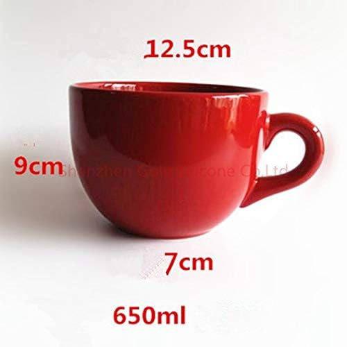 Fhku Cup New Black Red Friends Tv Show Series Central Perk Ceramic Coffee Tea Cup Mug Burgundy