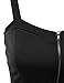 J.TOMSON Womens sleeveless Strappy Bustier Crop Tank Bralette Top
