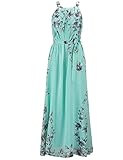 Yougao Women's Chiffon Printed Summer Beach Maxi Dresses