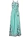 Yougao Women's Chiffon Printed Summer Beach Maxi Dresses