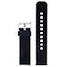 Pebble Time Watch Band，AWINNER® Strap for Pebble Time Smartwatch Band Replacement Accessories with Metal Clasps Watch Strap/Wristband Siliconed Replace with This Pebble Time Bands adaptors (Black)