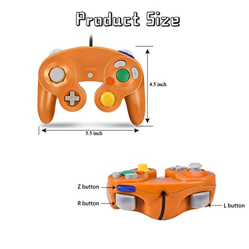 image for GALGO Wired Gamecube Controllers, Classic Gamecube wii Controller Game