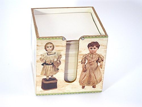 Antique Dolls Decoupaged Note Holder