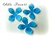 24 Assorted Rainbow Colors Decorative Wafer Paper Flowers Very Small, Mini 1.25