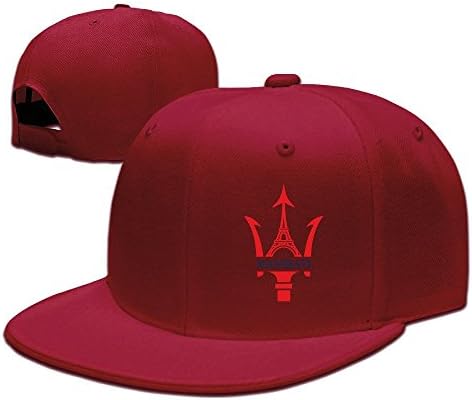 GXGML Maserati+Eiffel TowerCLASSIC Fashion Unisex Baseball Adjustable Cap Cool Hat Red
