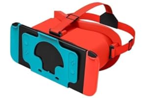 BAOYEMES Upgraded VR Headset for Nintendo Switch & Switch OLED Model, Switch Virtual Reality Glasses with Adjustable HD Lenses and Comfortable Head Strap, 3D Goggles for Switch Accessories (Orange& Blue)