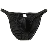MUSCLE ALIVE Mens Bodybuilding Competition Posing Trunks Nylon and Spandex Size L Black-P6