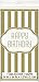 Golden Birthday Plastic Tablecloth, 84