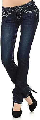 naafii Women's Totally Shaping Stretch Bootcut Jean Luscious Curvy Basic Denim Jeans