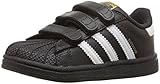 adidas Originals Kids' Superstar Foundation CF I Sneaker, Black/White/Black, 8 M US Toddler