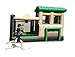 Island Hopper Fort All Sport Recreational Kids Bounce House with Fort Area, Climbing Wall, Basketball, Soccer Shot, Curved Slide & Twist & Tangle Game