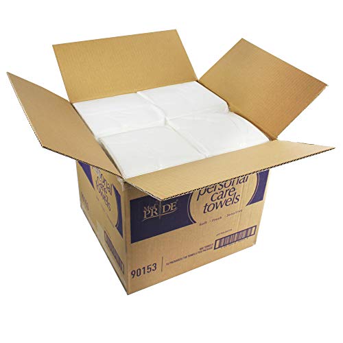 Medpride Disposable Dry Washcloths 800count, 11” by 12” Quarter Fold