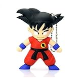 Sandios 8GB Design Data Travel USB 2.0 Flash Drives Memory Stick Pen Thumb Drive - Japanese Anime Cartoon Dragon Ball Z Super Saiyan God Son Goku Goten Children Kids Christmas Birthday Toy Gifts [1pc]