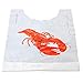 Fit Meal Prep [50 Pack] Disposable 20 Inch Adult Poly Lobster Bibs to Protect Clothes, for Crab Feasts, Seafood Restaurants, Crawfish Parties and Special Events