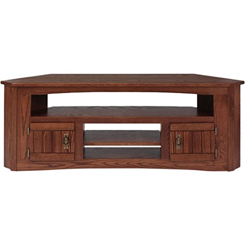 Solid Oak Mission Style Corner TV Stand 999 Kitchen & Dining