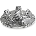 Nordic Ware Cozy Village Gingerbread House, 6 Cups, Silver