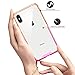SALAWAT for iPhone Xs Max Case, Clear iPhone Xs Max Case Cute Gradient Anti Scratch Slim Phone Case Cover Reinforced TPU Bumper Shockproof Protective Case for iPhone Xs Max 6.5inch 2018 (Orange Pink)