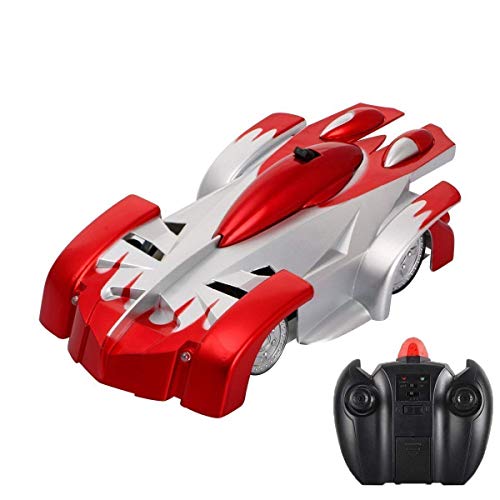 KINGBOT RC Cars for Kids Remote Control Car Toys Dual Mode 360° Rotating Stunt RC Car High Speed Vehicle with Led Lights Rechargeable Battery Best Gift for Boys Girls of Age 3-16 Years Old Red