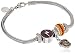 Harry Potter Stainless Steel Gryffindor House Hogwarts Beaded Bundle Charm Bracelet