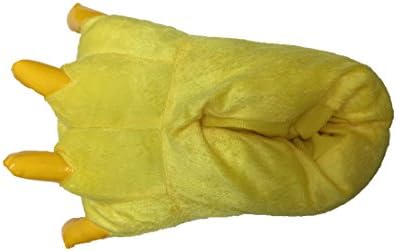Halloween Costume House Shoes Cozy Slip On Bear Paw Slippers Yellow M
