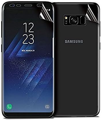 AccWorld ® Front & Back Edge to Edge Full Coverage Screen Guard Screen Protector Buff Guard for Samsung Galaxy S8 (Transparent)