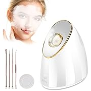 Facial Steamer, Wolady Face Steamer Nano Ionic Facial Steamer with Skin Care Kit, 100ML Warm Mist Face Steamer, Home Sauna SPA Face Humidifier Sprayer for Women Men Skin Moisturizing, Pores Cleansing