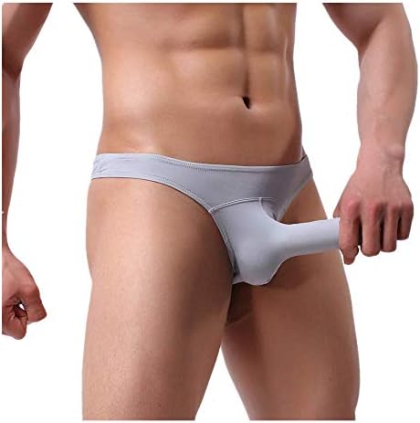 iYBUIA Men's New Ice-Threaded Bullet Shorts Breathable Elephant Nose Underwear