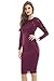 AX Paris Women's 3/4 Sleeve Lace Bodycon