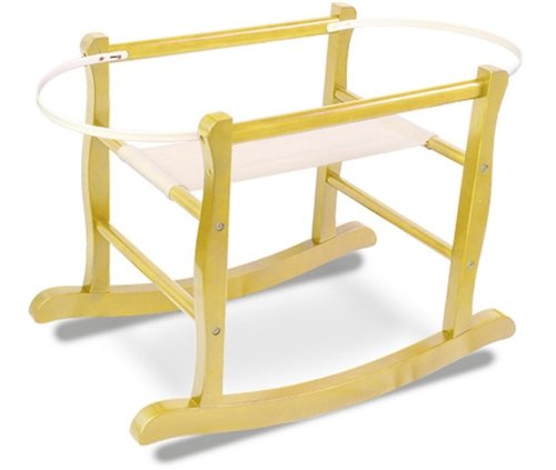 Jolly Jumper Deluxe Moses Basket Rocking Stand Natural