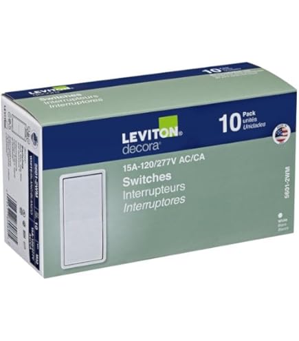Leviton 80409-W 2-Gang Decora/GFCI Device Wallplate, Standard Size