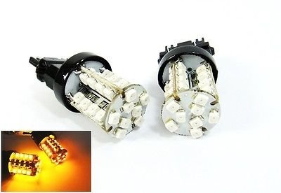 LEDIN A Pair of Amber 3156 40 SMD LED Parking Light 3157 3457 3057