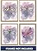 Dragonflies Art Beautiful Watercolor Home Decor Prints,Set of 4 8x10 Unframed Prints,Beautiful Gift For Nature Lovers,Great Housewarming Dragonfly Gift for the Bathroom, Girl's Room, Classroom