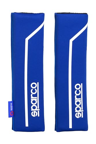Goodyear SPARCO SPC1200 Pillow Seat Belt, Blue/White