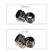 Black Furry Handcuffs Plush Faux Leather Rivets Punk Wrist Cuffs For Women Men Adult Play With Stronger Metal Clips