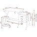 Drafting Table Art & Craft Drawing Desk Art Hobby Folding Adjustable w/ Stool-GE0006
