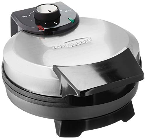 Brentwood TS-230S Non-Stick Belgian, Stainless Steel Waffle Maker, 7