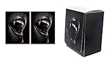 Vampiric THIRST- 100 Shuffle-Tech GLOSS Finish Vampire Sleeves + Deck Box by MAX PRO (fits Magic / MTG, Pokemon Cards) …