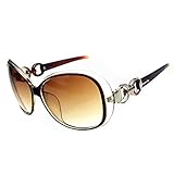 Women Shades Oversized Eyewear Classic Designer Sunglasses UV400-Tawney