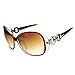 Women Shades Oversized Eyewear Classic Designer Sunglasses UV400-Tawney