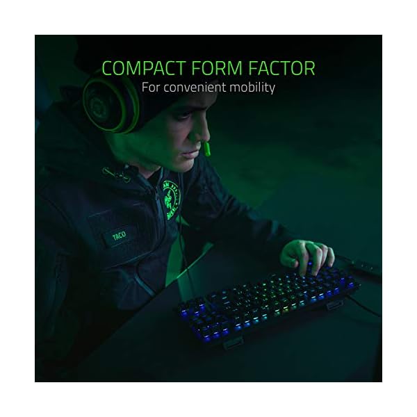 Razer-Huntsman-Tournament-Edition-Premium-Keyboard-with-Razer-Opto-Mechanical-Keys-Optical-Drive-Key-Stabilizer-Bar-Unmatched-Durability-Razer-Synapse-3-UK-Layout-Black Razer Huntsman Tournament Edition (Red Switch) - TKL Mechanical Gaming Keyboard (Compact Keyboard with Fastest Linear…