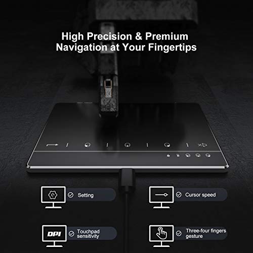 Seenda Touchpad Trackpad, External USB High Precision Trackpad With